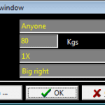 New row window
