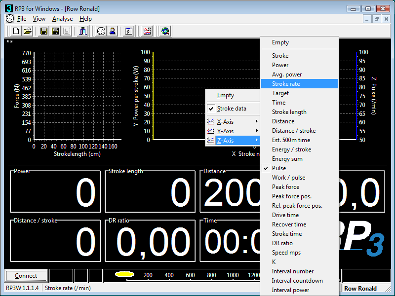 Rp3W - Row 3 Set graph axes