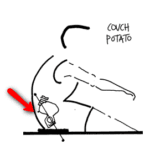 Couch Potato rowing posture