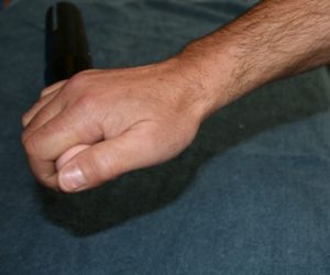 Photo of scull grip in recovery