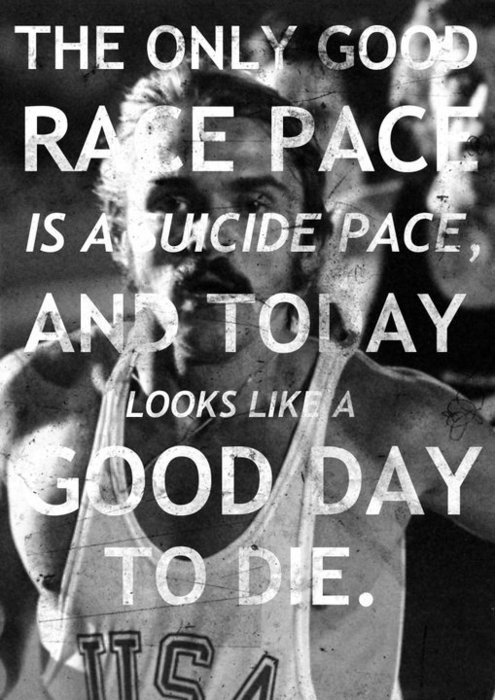 Race Pace = Suicide Pace