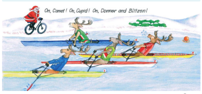 Reindeer Games Christmas card