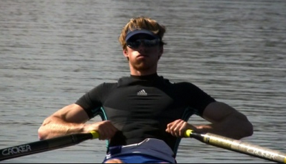 Sculling finish position-