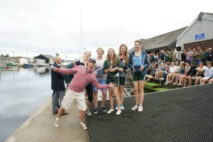 Exeter RC winning Womens Novice Coxed Four