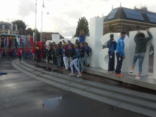 spectators at World Rowing opening ceremony