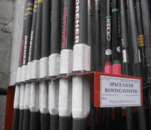 Sculling oar rack