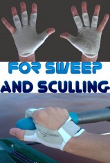 Rowing gloves for sweep and sculling