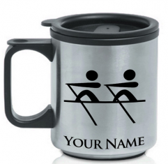 Personalised Rowing Thermal travel mug