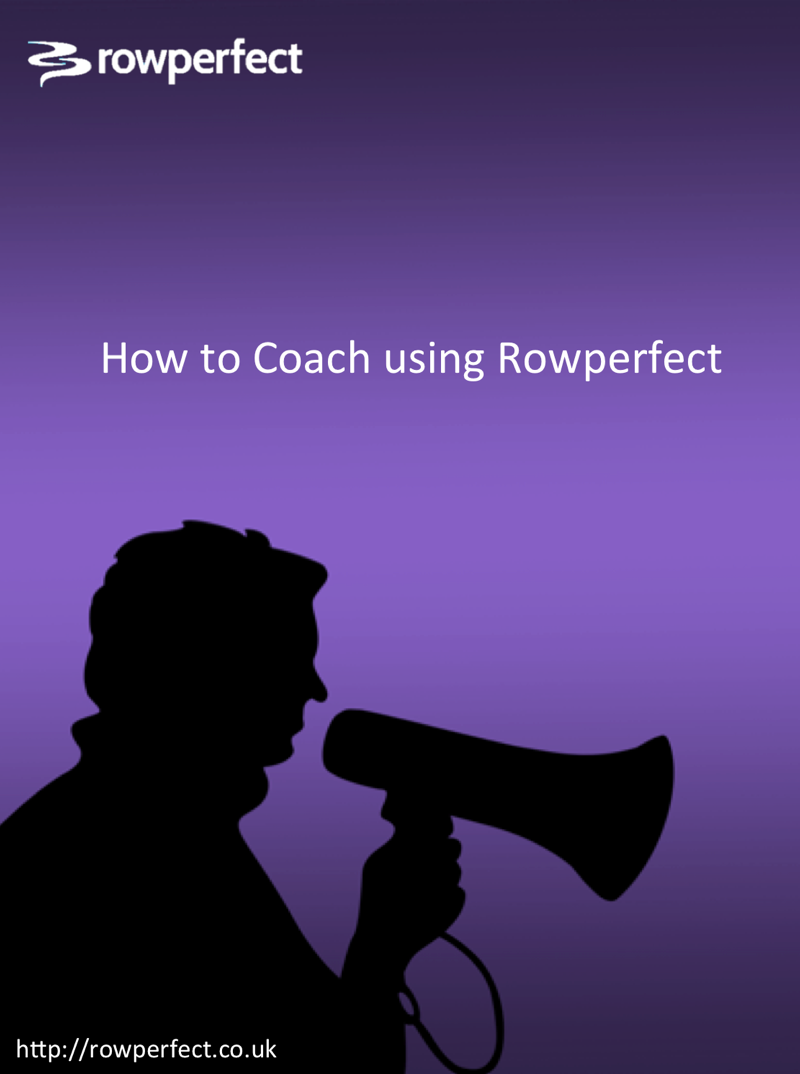 How to coach using Rowperfect ebook