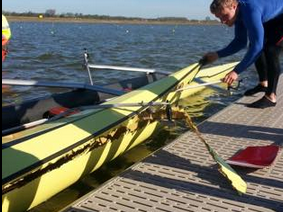 Rowing boat crash Empacher vs Empacher