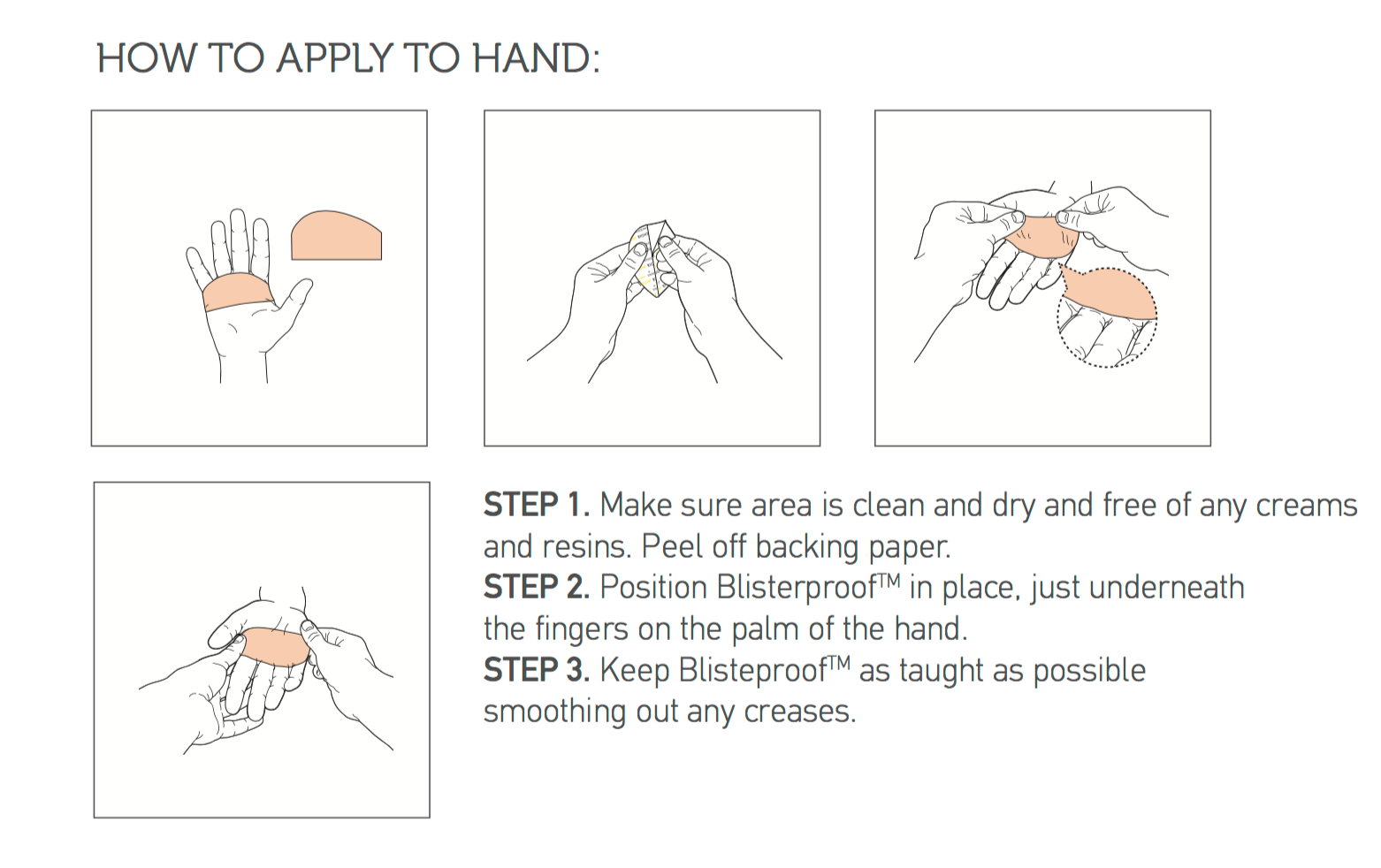 Blisterproof instructions rowing blister prevention