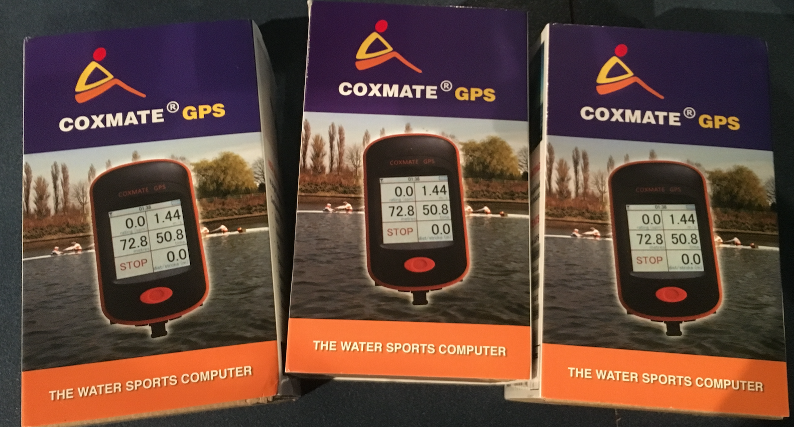 Coxmate GPS rowing, crew, speed measurement, rowperfect