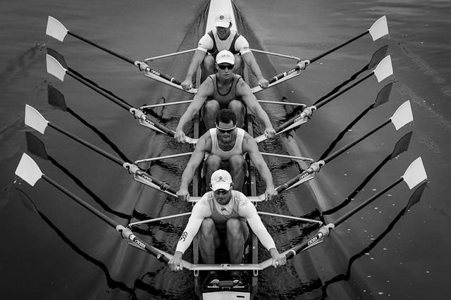 Rowing Balance in a quadruple scull