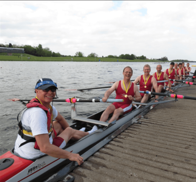 Rowing novice masters national champions