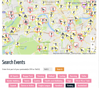 Rowing ActiveX map for London