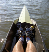 Rowing toe steering