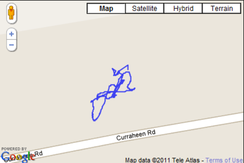 GPS Drift on a map