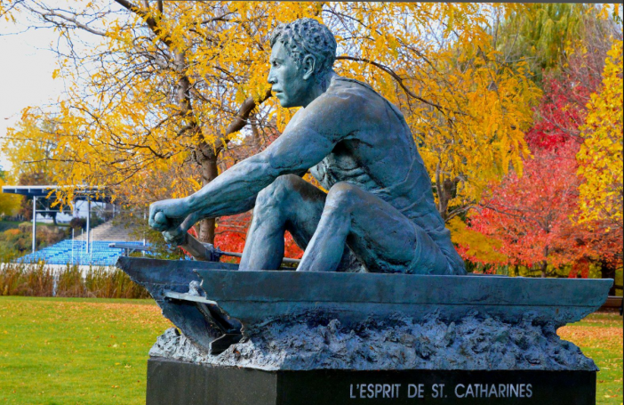 The Spirit of St Catharines statue, Ontario, Canada