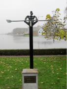 The Rower statue in Gent Belgium