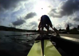 Rowing push off dock