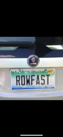 Row fast license plate