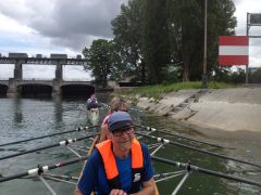 VIVO 100 Life Jacket in a touring rowing boat