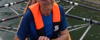 VIVO 100 Life Jacket in a touring rowing boat