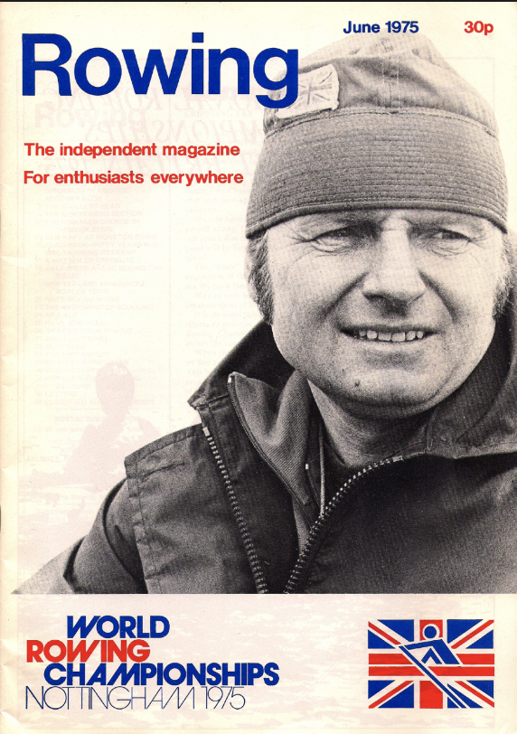 Bob Janousek on cover of Rowing Magazine.