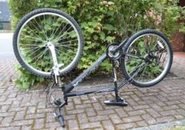 upside down bicycle