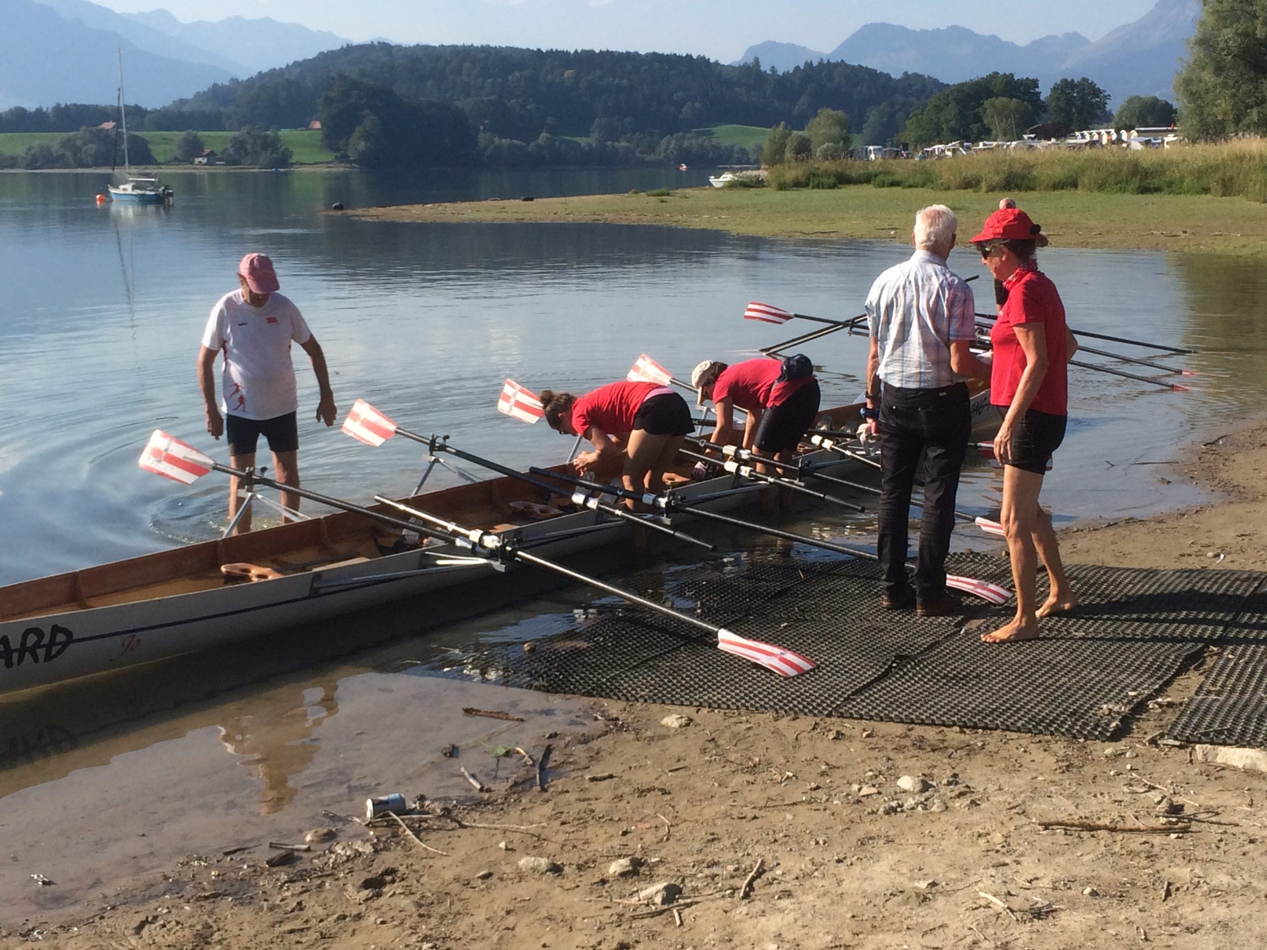 Height of rowing swivel above water Rowperfect